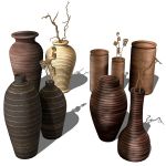 Photoreal ceramic vases collection. Products can b...