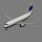 Very low poly 737