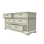 Wooden Drawer in classic minimal Style