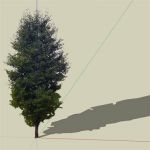 A 2d textured tree that casts correct shadow
