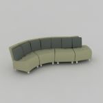 Highly detailed contemporary 
sofa