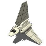 Imperial Shuttle. Based on Star Wars movie.