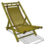 Foldable bamboo outdoor chair