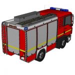 A german style fire truck on a MAN TGL 12.220 with...