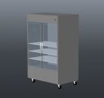 Glass door refer case for food service and lab wor...