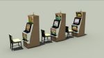 Slot machine with 3 different textures, 
3ds max