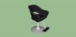 Hair dressing Salon Chair, round back, adjustable ...