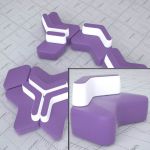 The Cross modular seating system by Diemme. A flex...