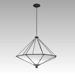 The Ledoux chandelier by Currey and 
Company