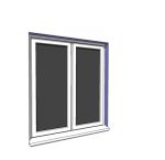 1200x1350mm double casement window