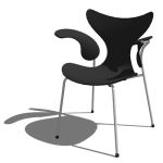 Arne Jacobsens chair model 3208 was originally de...