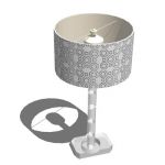 Retro plactic based lamp with shade.