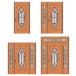 Sienna house door in 4 different prehung styles by...