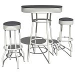 Cafe retro table and stools. This set 
complement...