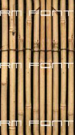 A seamless bamboo fence