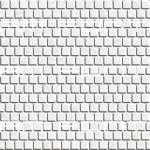 1 inch square white tile