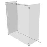 View Larger Image of Kinetik Three Sided Rolling Shower Door