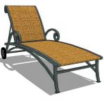 View Larger Image of wrought iron lounger