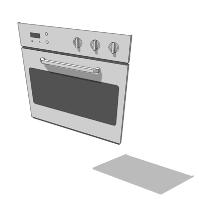 Stainless steel built-in oven
597mm w, 19mm d, 60.... 