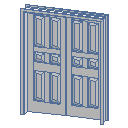 Archicad 11 Library object parts, doors, D2 Double...