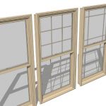 Marvin aluminum clad wood double hung windows with...