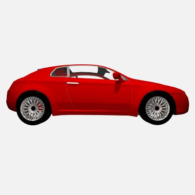 Scale GDL object of an Alfa Romeo 
Brera, for Arc.... 