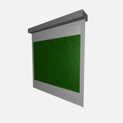 Parametric recessed moving projector 
screen obje.... 