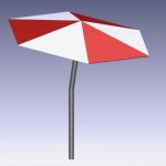 Parametric umbrella object, for 
ArchiCAD. All ma...