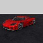 Scale GDL object of a Koenigsegg CCX, for ArchiCAD...