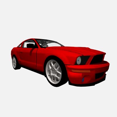 Scale GDL object of a Ford Mustang, for ArchiCAD 1.... 