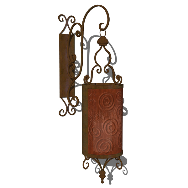 4 different types of wrought iron candle lanterns.. 