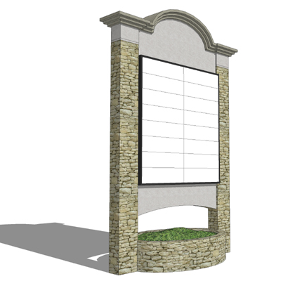 Entrance signs for shopping centers, residential s.... 