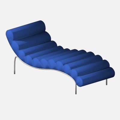 Scale object of a designer lounger, for ArchiCAD. .... 