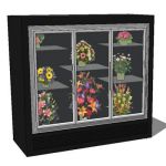 A range of floral coolers/ refrigeration units.