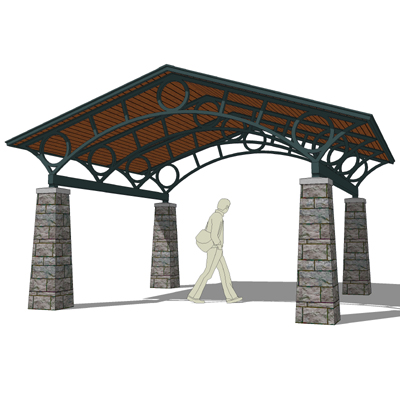 This canopy can serve as an entrance structure or .... 