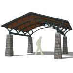 This canopy can serve as an entrance structure or ...
