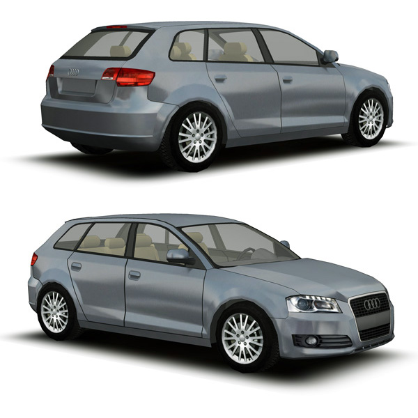 Two configurations for the Audi A3 Hatchback.. 