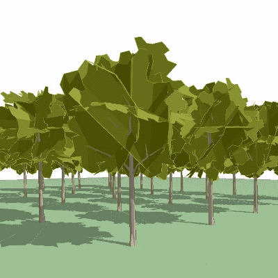 3d tree with: Low-poly, random form, Final/Draft 3...