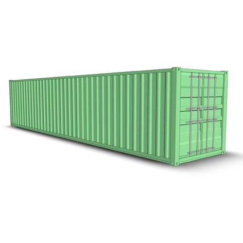 Set of four shipping containers.. 