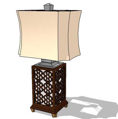 Oriental table lamp. 