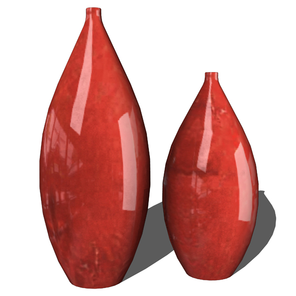 Madreperla vases 59 and 60. Photoreal texture appl.... 