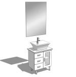 Basin, vanity, mirror, stand