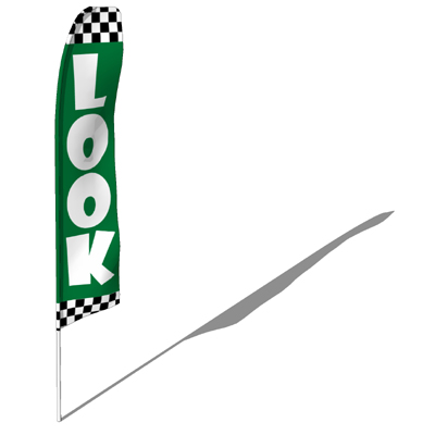 Swooper flags are used for high visibility for any.... 