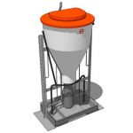 Automatic feeder for livestock.