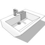 Modern rectangular sink