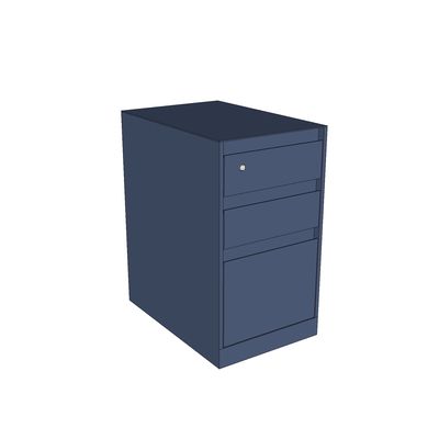 Blue File Cabinet. 