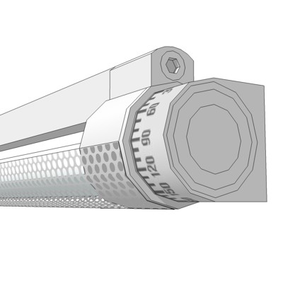 VODE BEE Rail Fixture with Half Perforated Lens in.... 