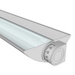 VODE QUE Rail Fixture With Lenses in 24, 36, 48 an...