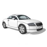 Audi TT
(right hand drive)

note: model updated...