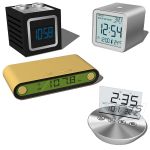 This collection by Lexon includes the Jet clock ra...